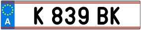 Trailer License Plate